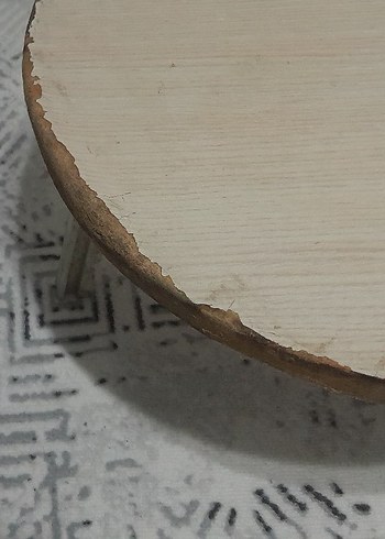 Bej Parlak Yuvarlak  bazi tahtasi  normal durumda - Görsel 5