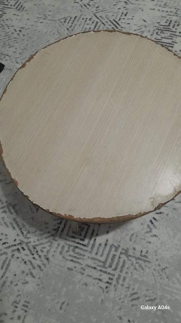 Bej Parlak Yuvarlak  bazi tahtasi  normal durumda - Görsel 3