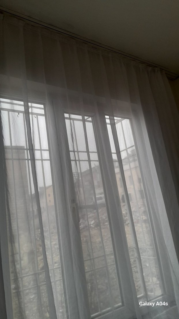 Beyaz Düz Modern Tül Perde 2 adet perde - Görsel 3