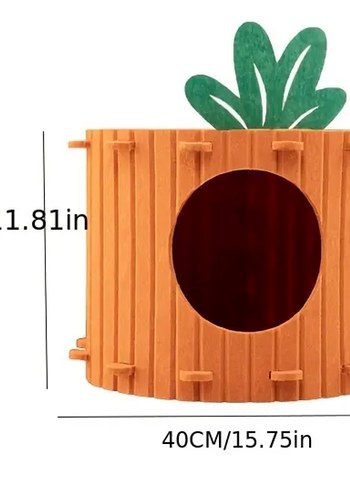 Turuncu Havuç Kedi Evi ve Oyuncağı - Görsel 2