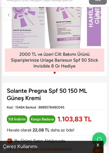 Solante Pregna SPF 50+ Güneş Koruyucu Losyon 150ml - Görsel 3