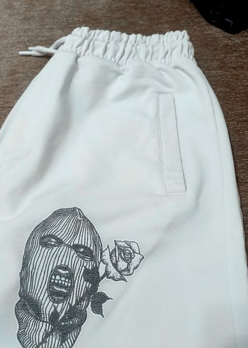 MACHINIST Beyaz Baskılı Erkek Eşofman Altı - Görsel 3