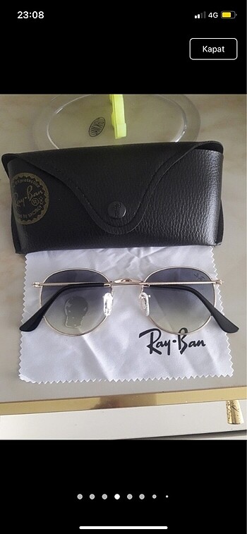  Beden Rayban yeni etiketli güneş gözlüğü