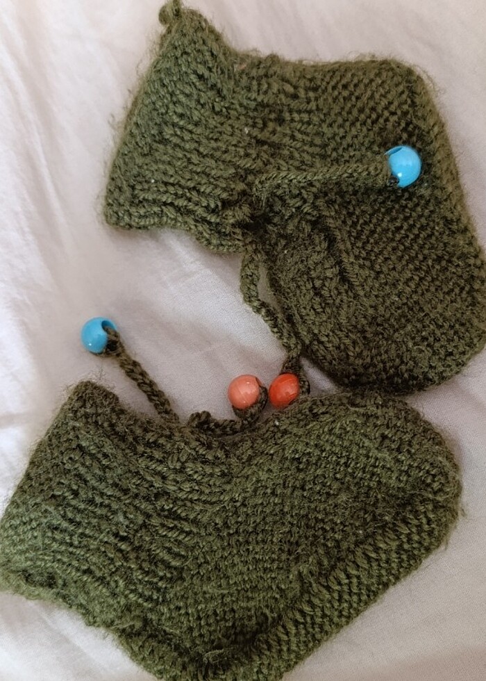 Örgü patik  - Görsel 2