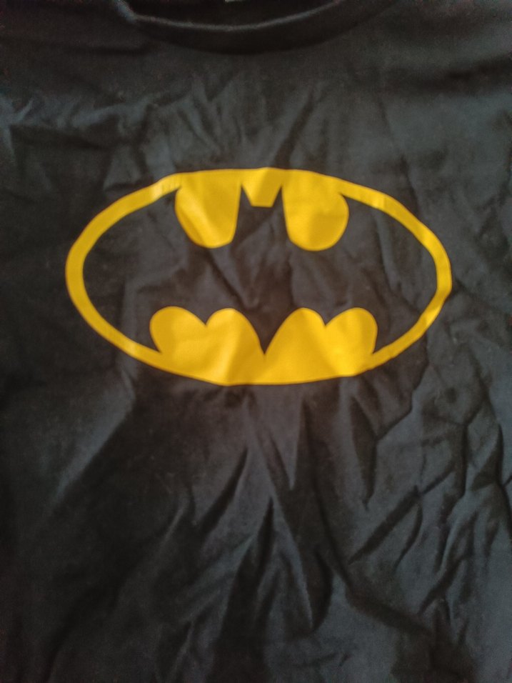 Siyah Batman Baskılı Erkek Uzun Kollu Tişört - Görsel 2