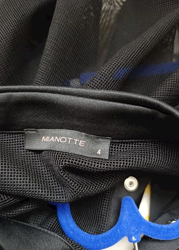 mianotte Siyah Mini Kısa Kollu Salaş Kadın Ceket - Görsel 5