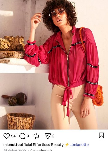 mionatte Drapeli Mini Turuncu Uzun Kollu Bluz - Görsel 2