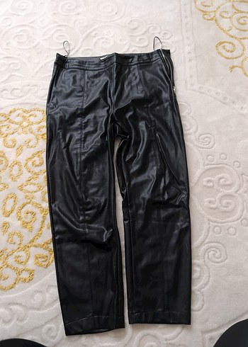 İpekyol Kadın Siyah Deri Kemerli Cigarette Pantolon - Görsel 2