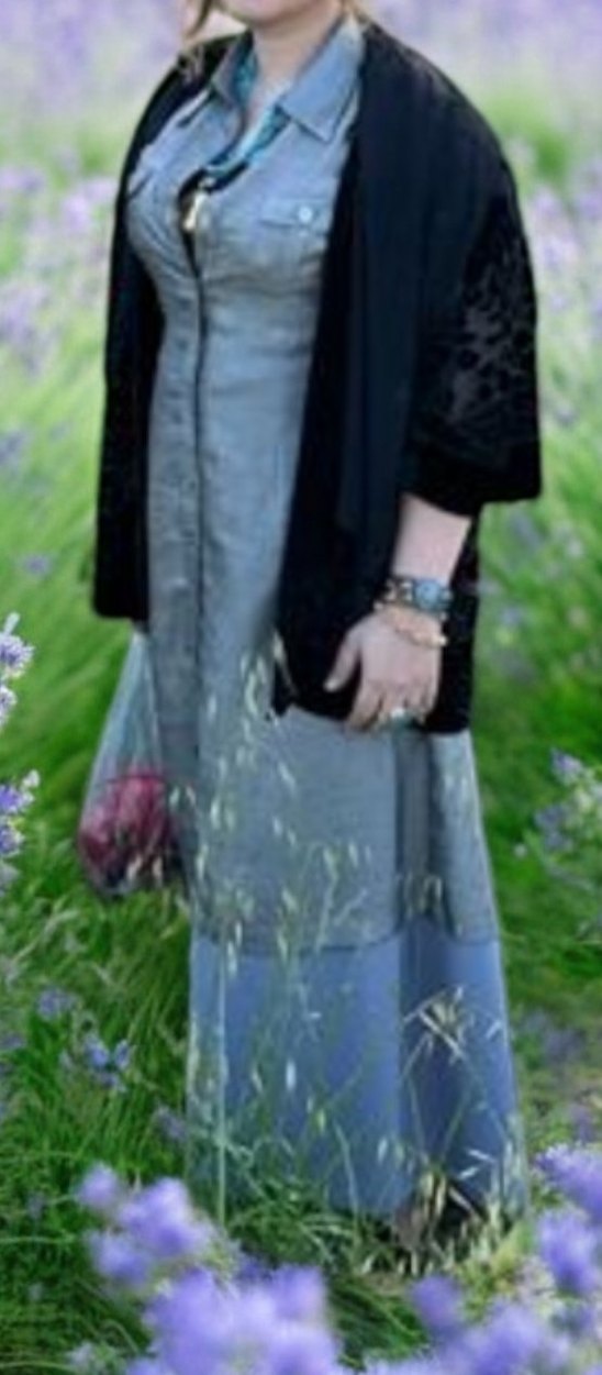 İpekyol Bohem gümüş Gri Uzun kumaş gömlek Elbise - Görsel 3