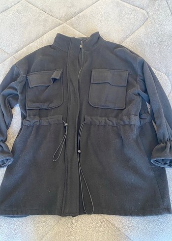 Siyah Fermuarlı Kadın Ceket - Görsel 3