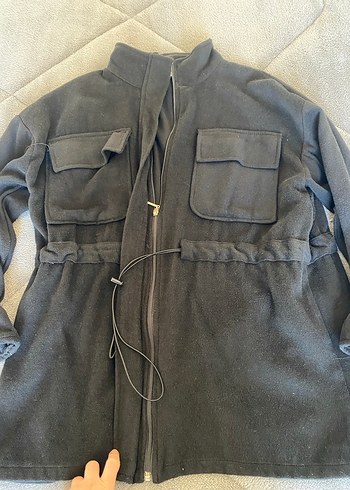 Siyah Fermuarlı Kadın Ceket - Görsel 6