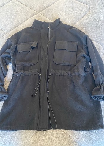 Siyah Fermuarlı Kadın Ceket - Görsel 2