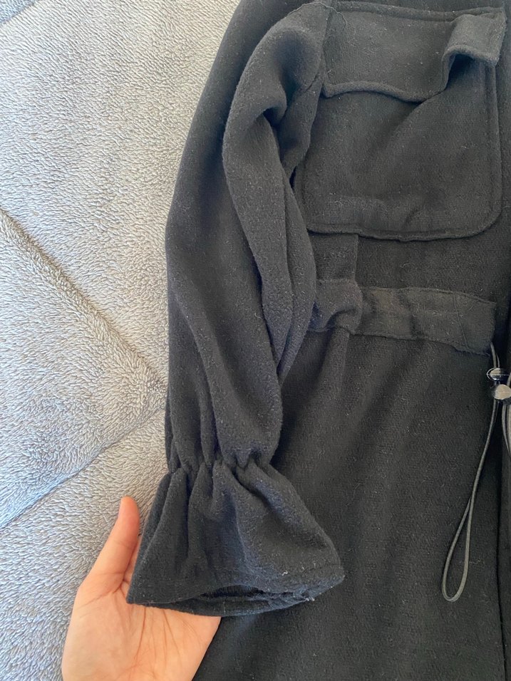 Siyah Fermuarlı Kadın Ceket - Görsel 5