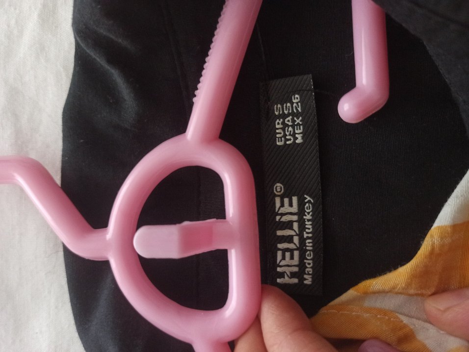 Nakışlı Siyah Uzun Pamuklu Elbise - Görsel 5