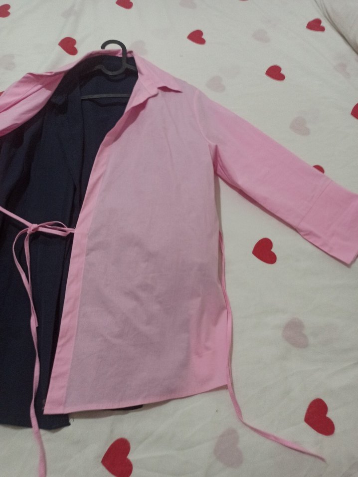 Pembe Uzun Kollu Kadın Gömlek - Görsel 2