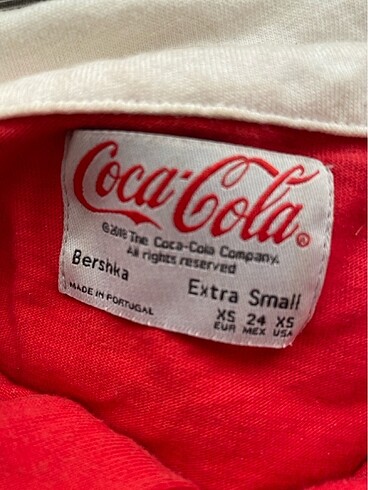 Bershka coca cola crop