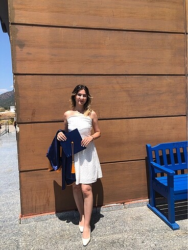 Zara Beyaz elbise