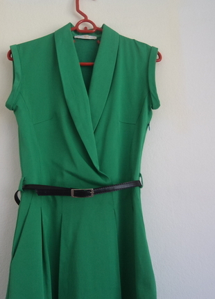 36 Beden yeşil Renk Elbise Elbise
