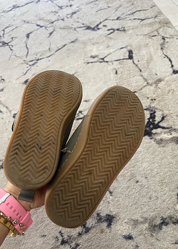 Kız Çocuk Gri Cırtcırtlı Sıcak içi pofuduk ayakkabı - Görsel 6