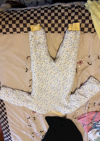 Sarı Nakışlı Çocuk Uyku Tulumu - Görsel 3