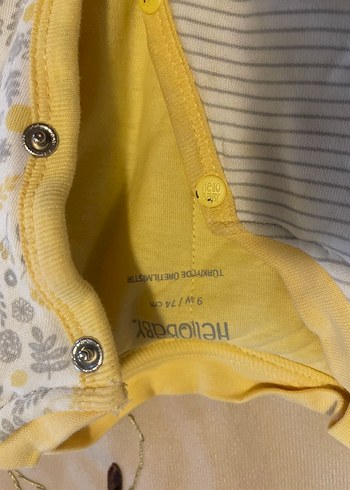 Sarı Nakışlı Çocuk Uyku Tulumu - Görsel 2