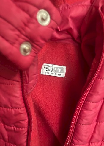 Kürklü Kapüşonlu Kırmızı Erkek Çocuk Mont - Görsel 2