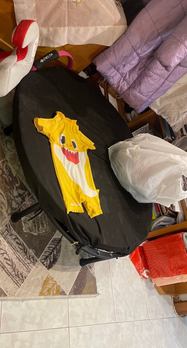 sarı baby shark temalı mayo - Görsel 3