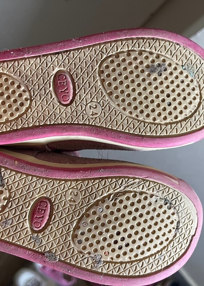 Gülkurusu renkli cırtlı şık ayakkabı ortopedik - Görsel 3