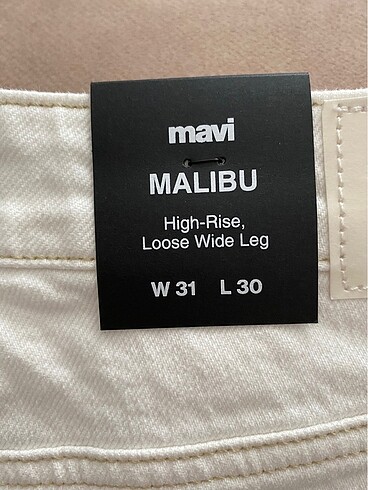 31 Beden beyaz Renk Mavi Jeans Pantolon