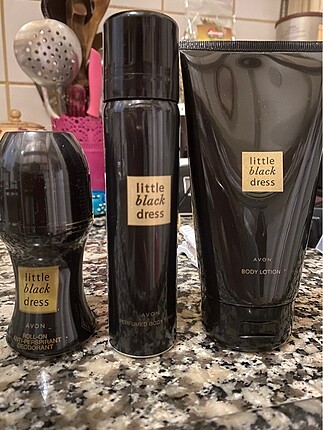 Avon little black dress bayan rollon deodorant ve vücut kremi