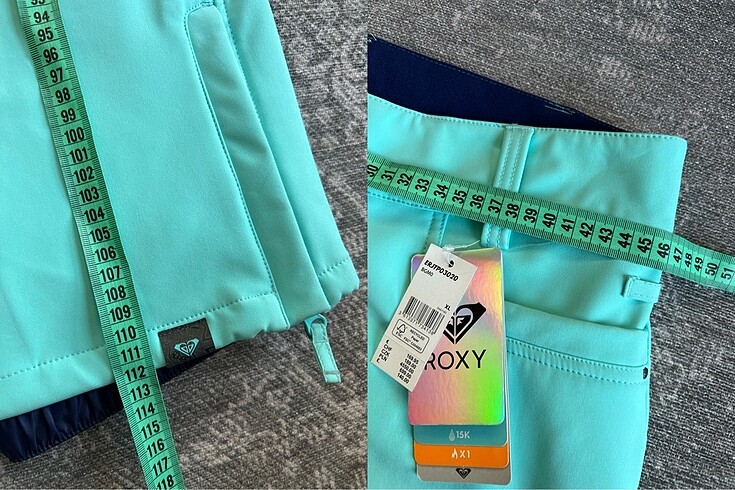 xl Beden turkuaz Renk 15K Roxy Creek Kayak Snowboard Pantolon