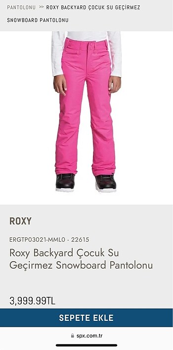 Roxy Roxy kayak snowboard pantolon