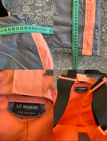 10 Yaş Beden gri Renk Lcw kayak snowboard pantolon