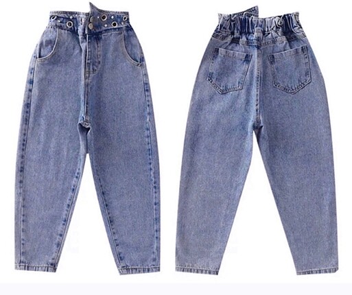 Bel detaylı kot pantolon