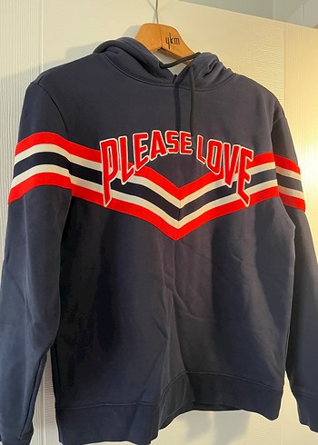 Sandro Mavi Kapüşonlu Sweatshirt