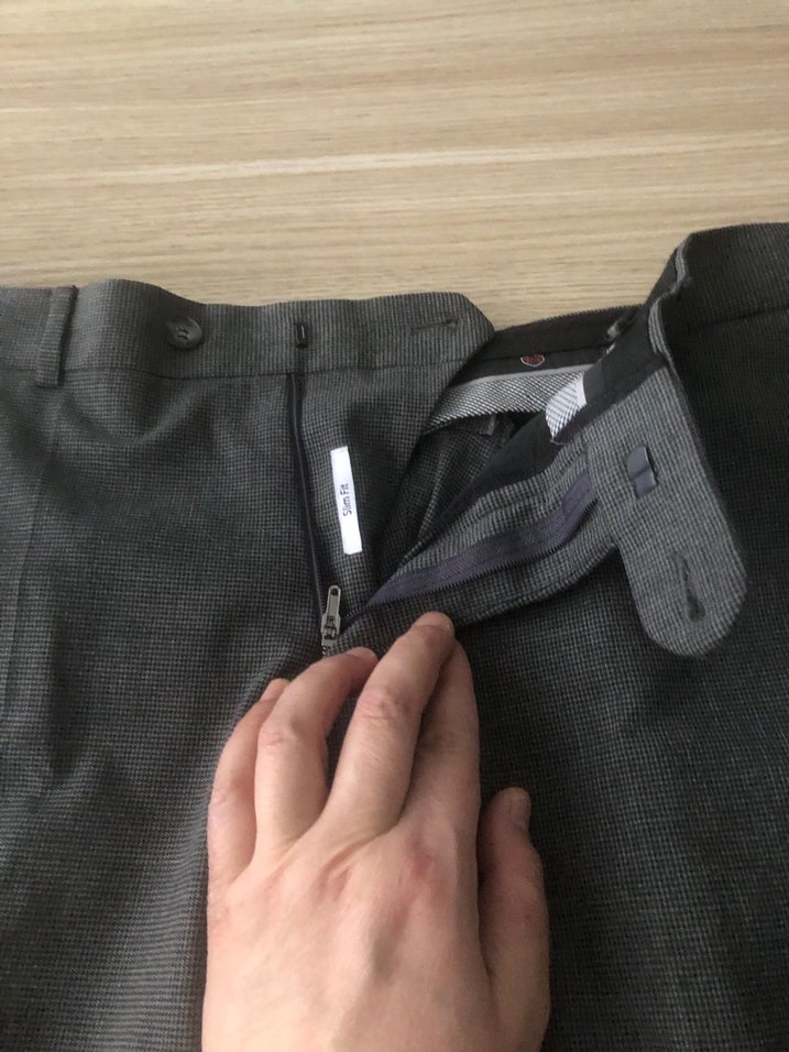 Kiğılı kumaş pantolon 50 beden - Görsel 4