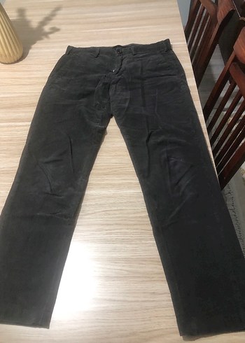 Massimo dutti kadife pantolon antrasit renk - Görsel 2