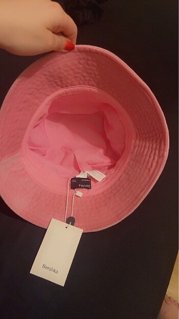 diğer Beden Bershka kadife y2k pembe şapka