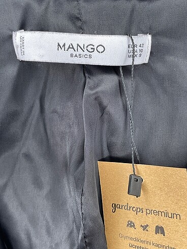 42 Beden siyah Renk Mango Blazer %70 İndirimli.