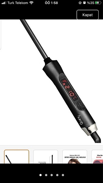 afro maşa 9 mm en ince maşa