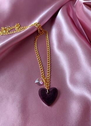 KALP DETAYLI LOVELY KOLYE