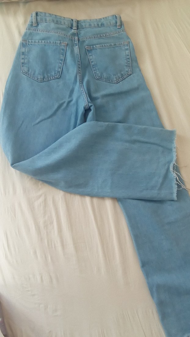 Mavi Midi Boy Denim Kadın Jean - Görsel 3