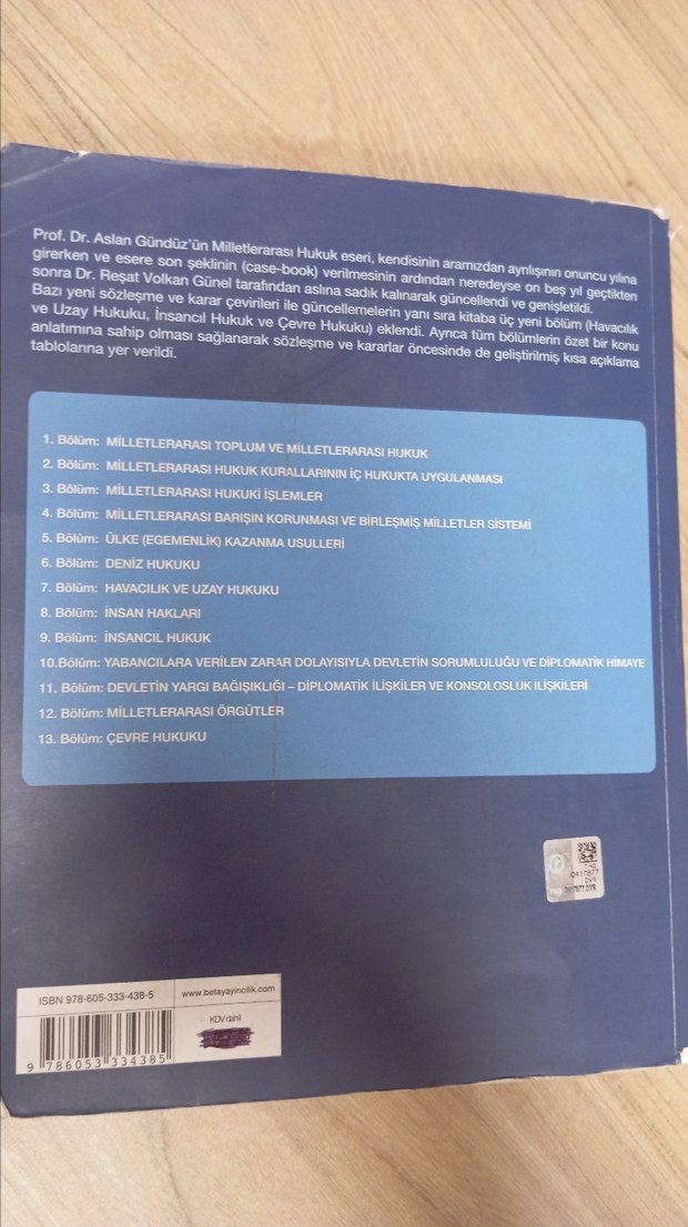 Milletlerarası Hukuk Kitabı - Aslan Gündüz - Görsel 3