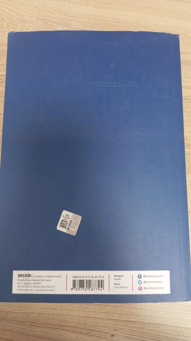 Ceza Hukuku Genel Hükümler Kitabı - Görsel 3