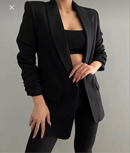 Siyah blazer ceket
