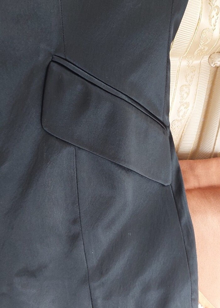 Saten abiye ceket - Görsel 3