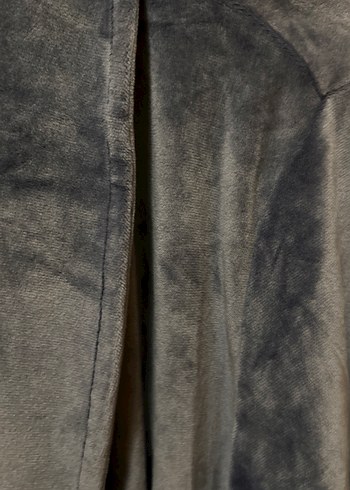 Mavi Normcore Kadife sabahlık - Görsel 3