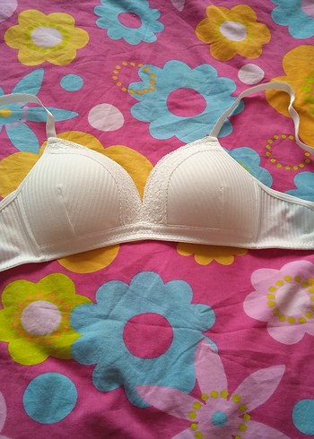 Beyaz Minimalist Sütyen - Görsel 2