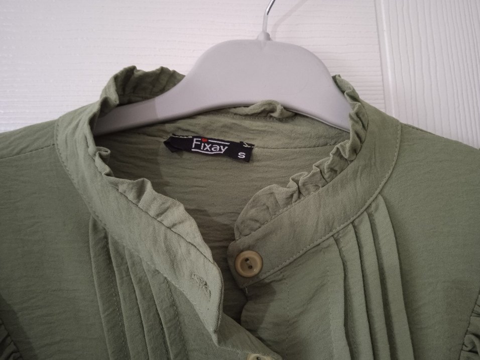 Fırfırlı Keten Kadın Tunik - Salaş Kesim - Görsel 4