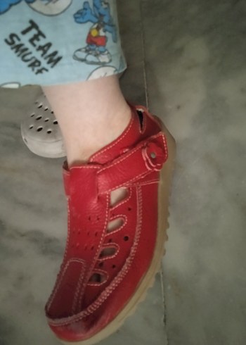 Fransadan deri şık babet - Görsel 5